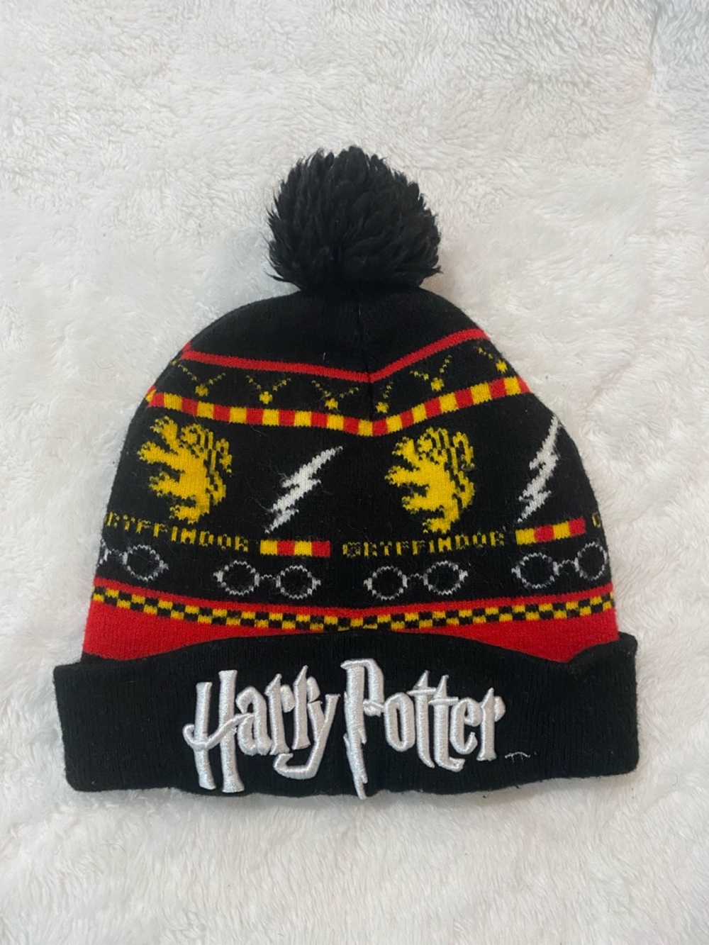 Harry Potter Gryffindor Pom Beanie Hat Unisex Warner Bros. Disney